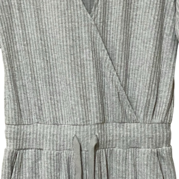 Spiritual Gangster Emma Ribbed Drawstring Waist Jumpsuit Women Small 6 Grey NWOT - Picture 8 of 13